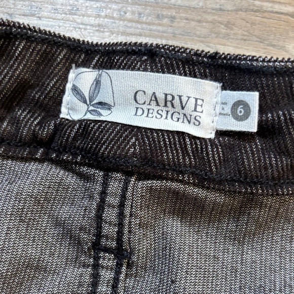Carve Designs Carson Cord Women's Black Skirt Size 6 - Picture 7 of 8
